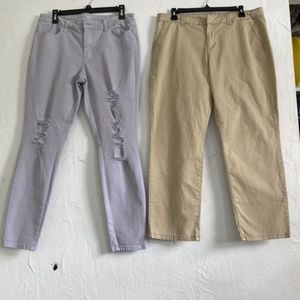 2 pairs of ana pants